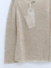 SWAYING 25 Autumn and Winter Crochet Alpaca Linen Top SW-SW25AW1T14C1S2-YM Linen (SW25AW1T14C1S4)